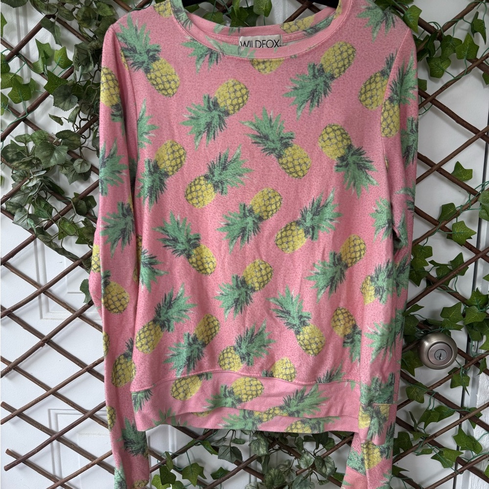Wildfox Pink Pineapple Sweater